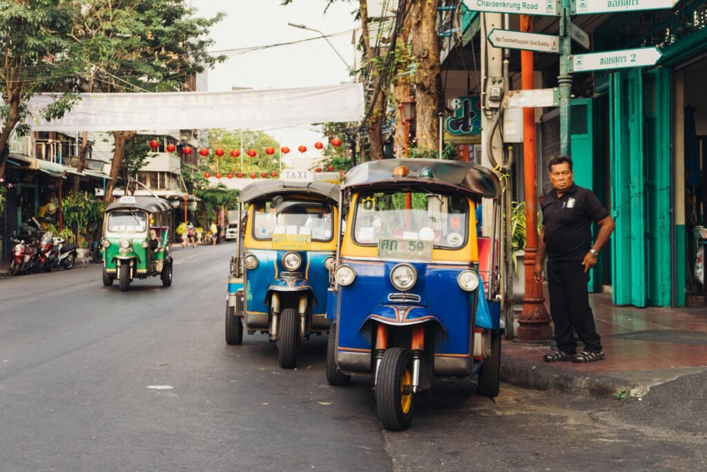 transporte en tuktuk bangkok